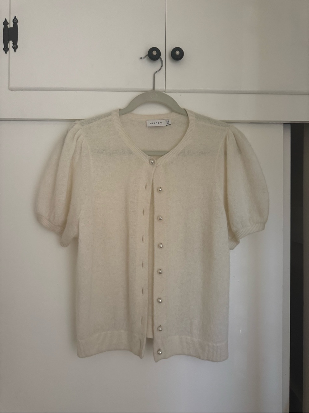 Clare V. Cream Stella Cardigan